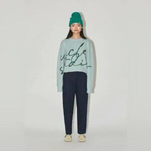 Uncle Studios The Autograph Jumper in Mint Green Medium